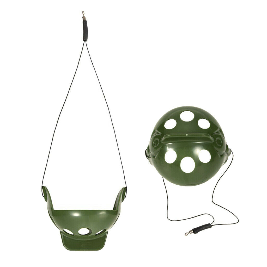Set of 2 Bait Cage Feeder Tool Bait Cage Fishing Trap Basket Feeder Holder