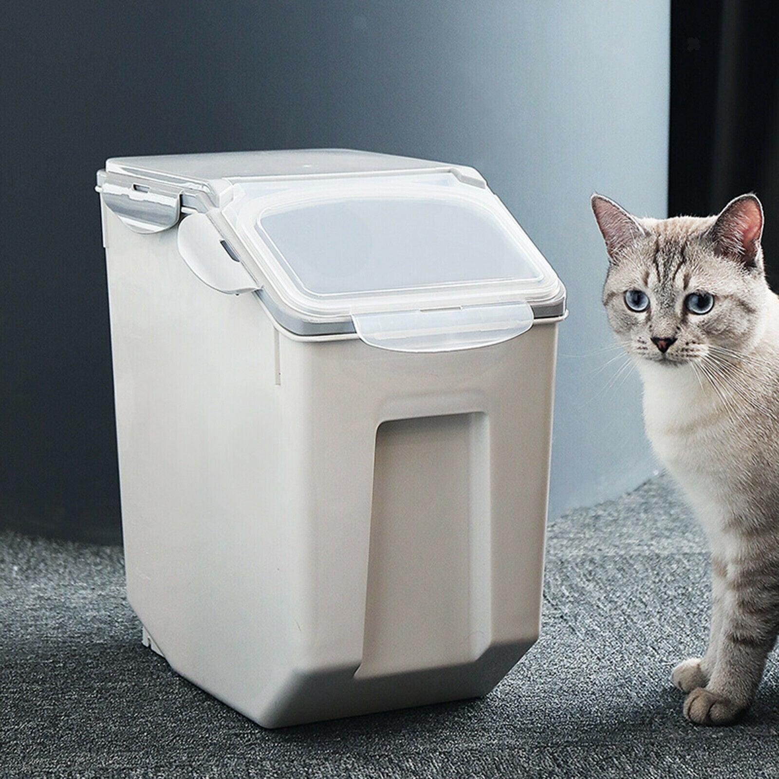 Dog Cat Food Storage Container Rice Container Bin Airtight Tank Insect-proof
