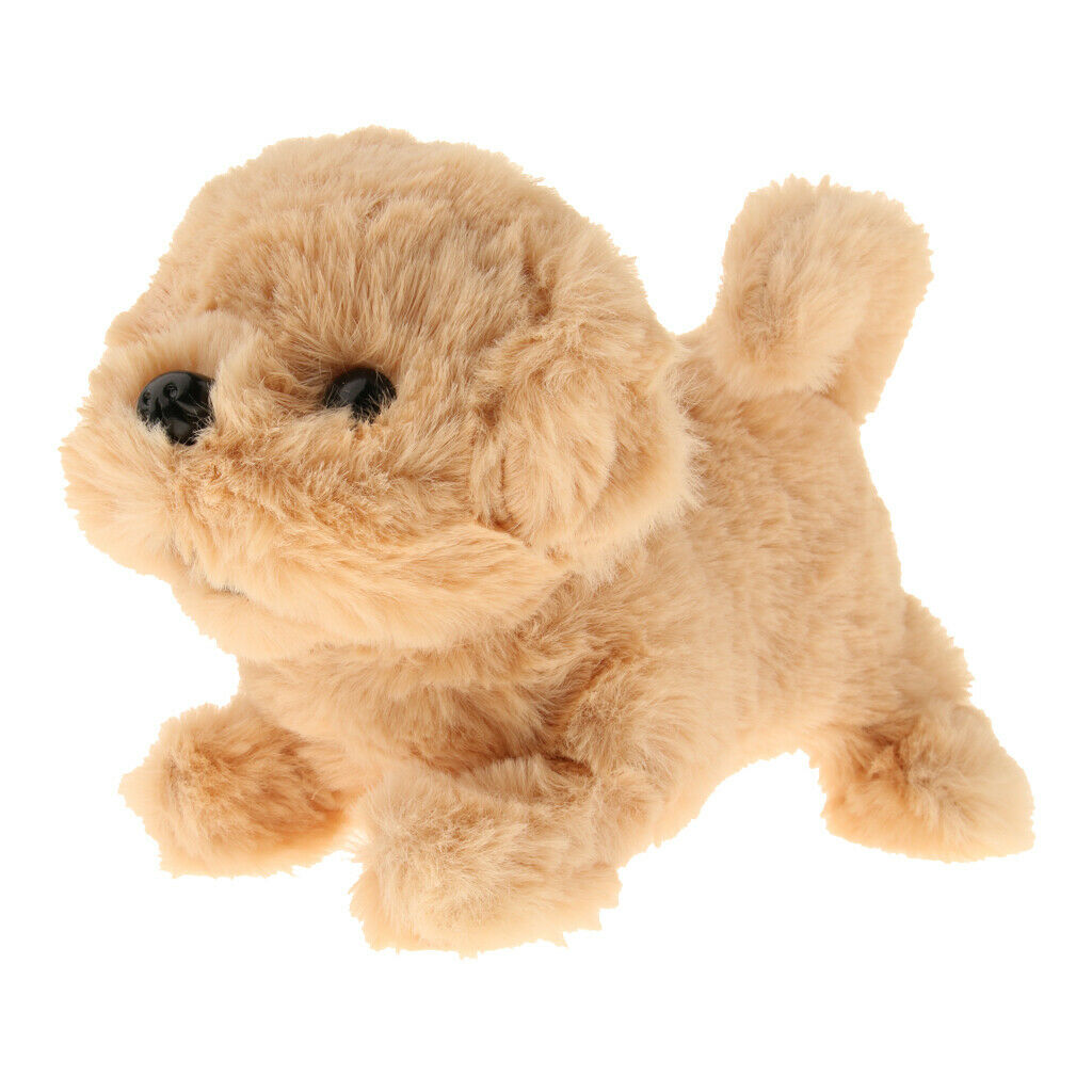 Cute Plush Dog Robotic Wag Tail Animal Puppy Kids Gift Golden Retriever