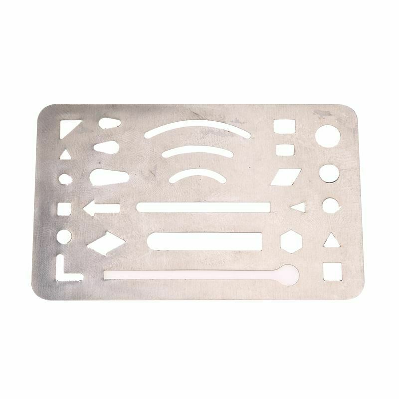 Stainless Steel 27 Patterns Erasing Ding Drafting Tool Shield Z5P3