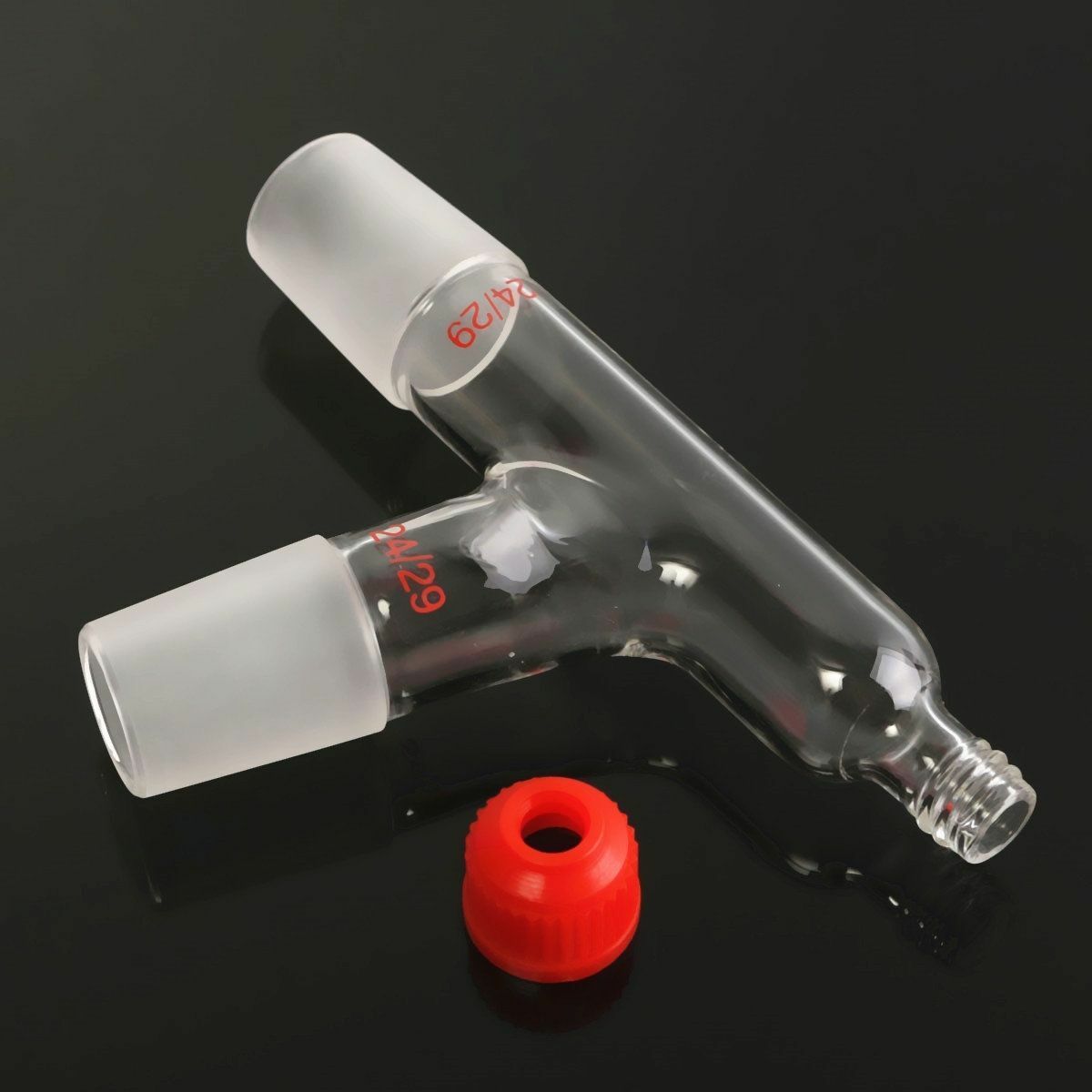 24/29, 75°，three way adapter，Thermometer adapater, lab glassware