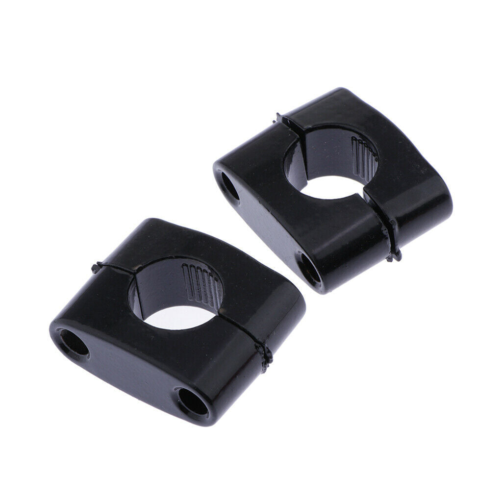1 Pair Motorcycle Handlebar Risers (22mm)- Universal Handlebars Clamp Taper for
