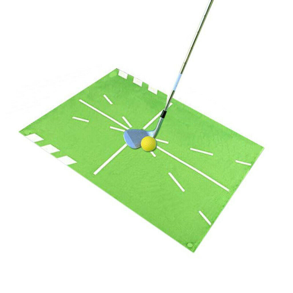 Golf Training Mat Mini Swing Practice Rug Swing Path Mats 12x24'' Guide Pad