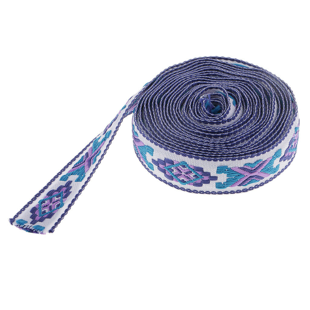 Ethnic Embroidery Tassel Fringe Edging Trim Ribbon Sewing Craft Costumes 3yd