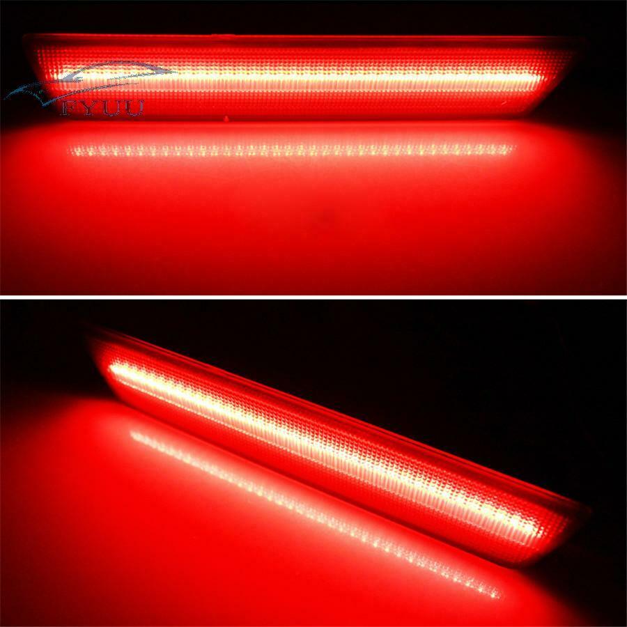 Smoked Side Marker w/Red LED Lamp For 11-14 Dodge Charger/08-14 Dodge Challenger