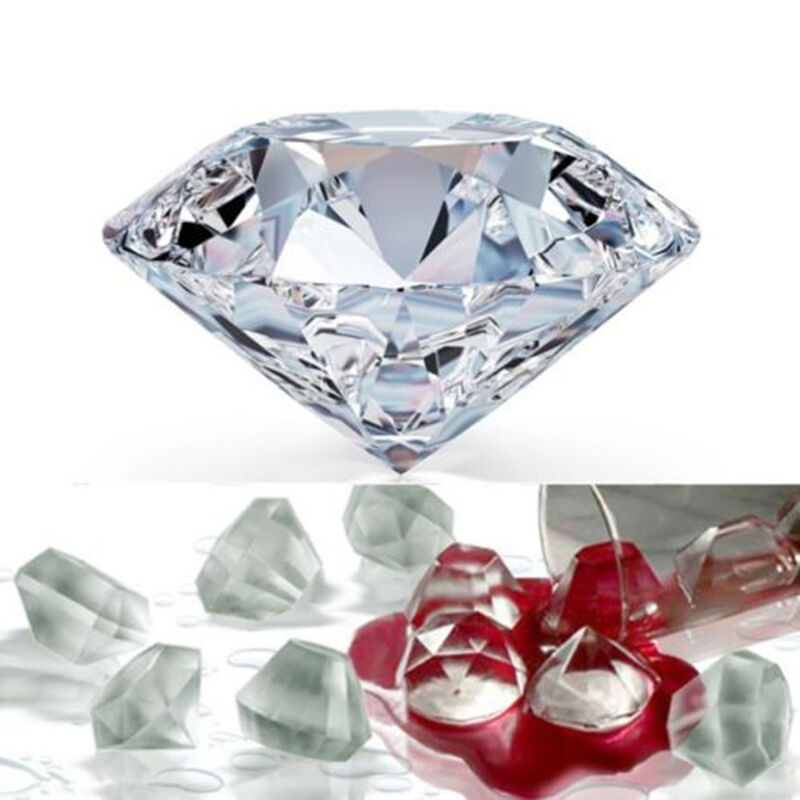 Silicone Diamond Jewel Shape Ice Tray Cube Mold Chocolate Mould Kitchen T.l8