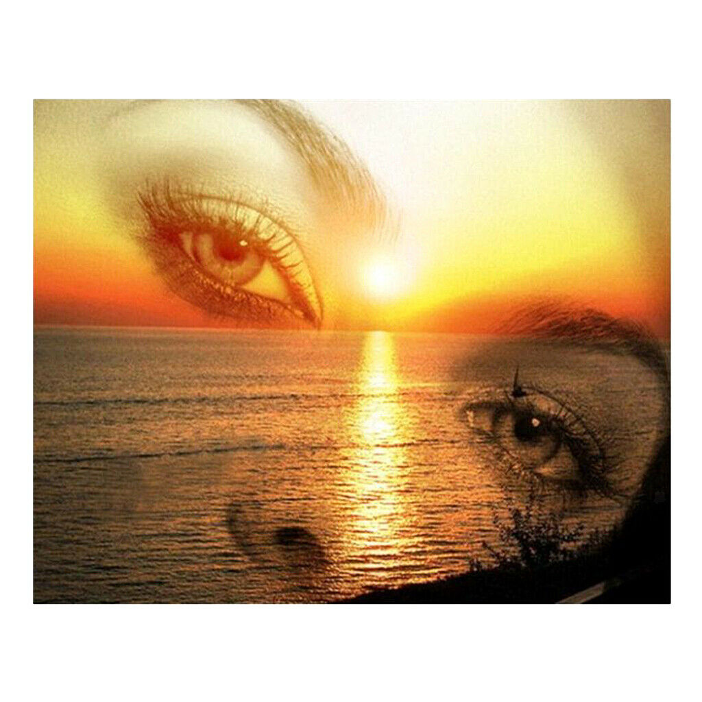 5D DIY Diamond Painting Full Drill Rhinestone Embroidery Kit Eye Landscape 1