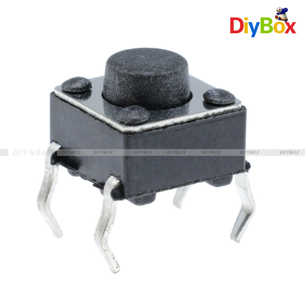 20Pcs 6X6X5mm 4Pin DIP Tactile Push Button Switch Tact Switch