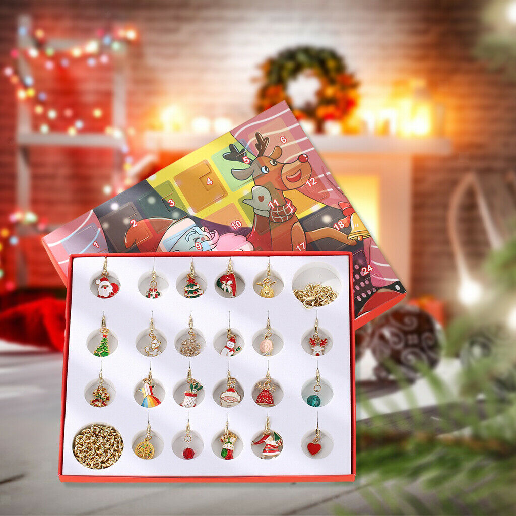 Christmas Pendant Charm Christmas Calendar Diy Scrapbooking for Kids Gifts