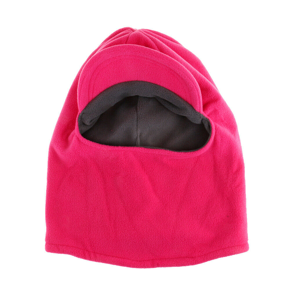 Outdoor warm hat Waterproof cycling   Wind ski head   Rose red