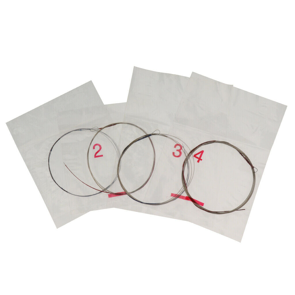 DIY 4 Pieces Alloy Pipa Strings Chinese Lute Parts Quick Response