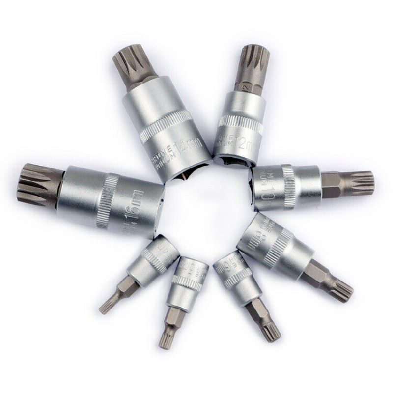 8-Piece Iron Sleeve Clamp with 1/2, 1/4 and 3/8 Inch Press Batch Sleeve