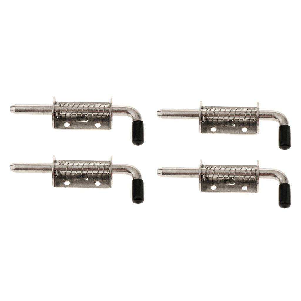 4pcs Cabinet Furniture Spring Latch Barrel Bolt Carriage Accessory with Axle