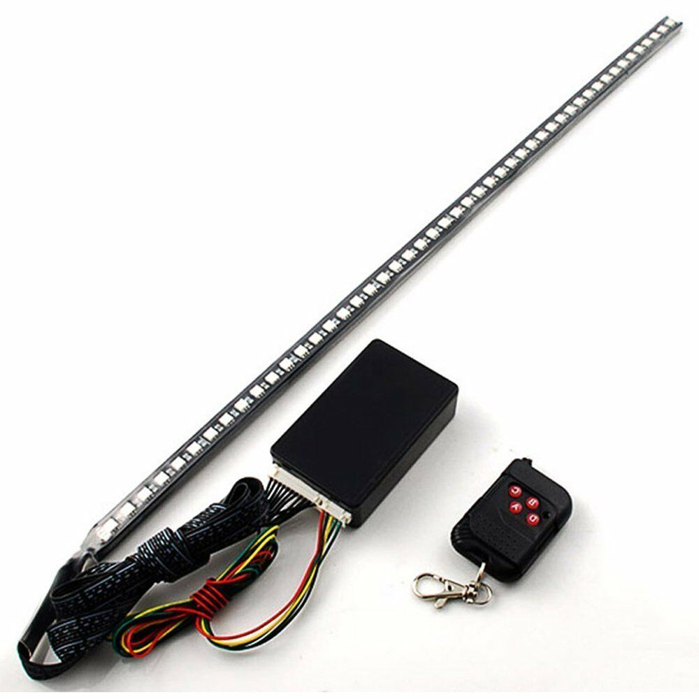 RGB 22IN 56CM 48 Led Light Strip Knight Rider Flash Strobe Scanner Neon Car SUV