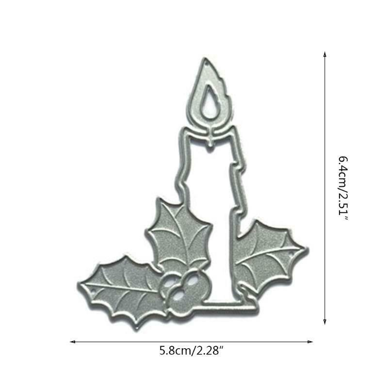 Christmas Candle Metal Cutting Dies Stencil DIY Scrapbooking Album Paper Card