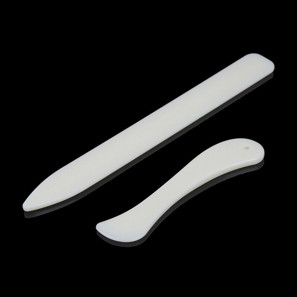 2Pcs/set DIY bone handmade leather craft edge trimming tool for working cu.l8