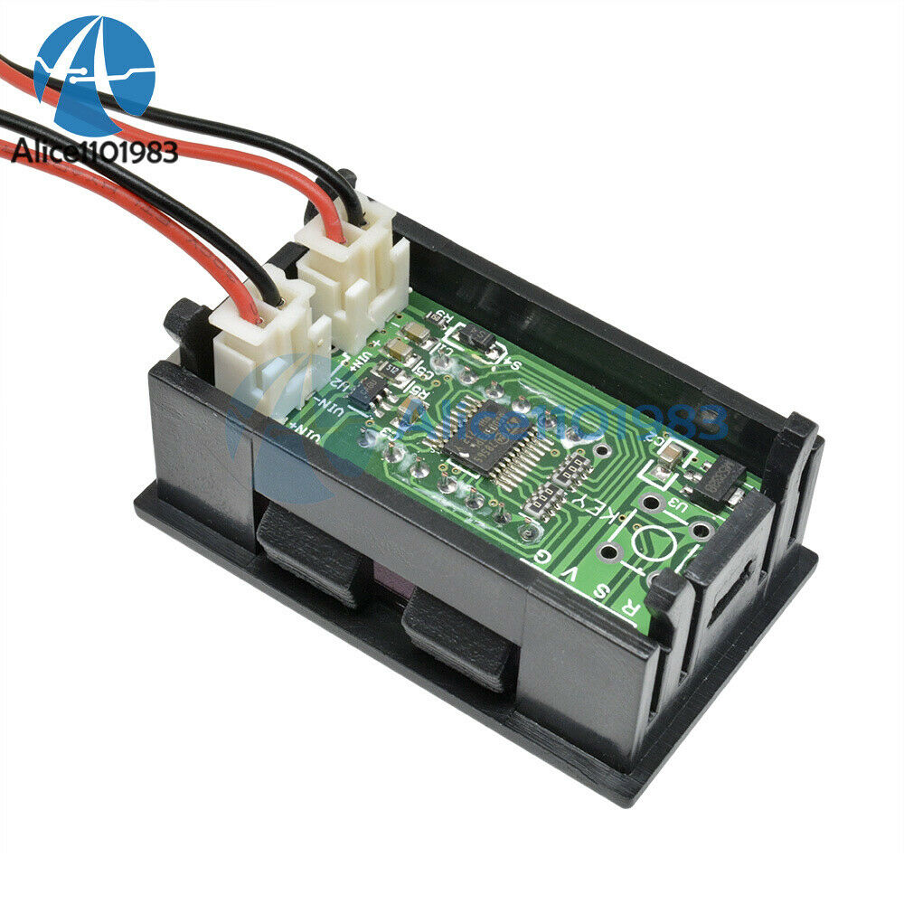 Red LED 5 Digit DC 0-4.3000-33.000V Digital Voltmeter Voltage Meter Car Panel