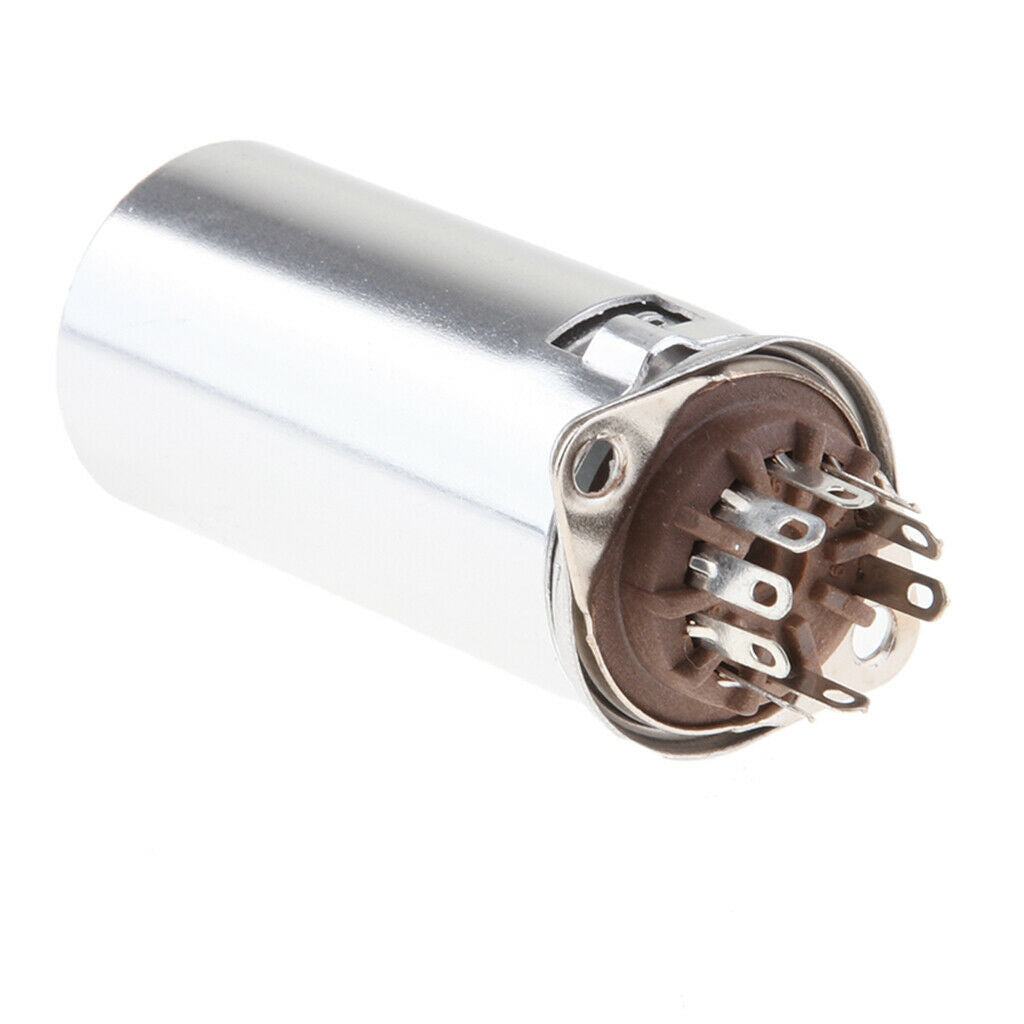 5x 9Pin Vacuum Tube Socket w/ Aluminum Shield for 12AX7 12AU7 E88CC 6922 6n1