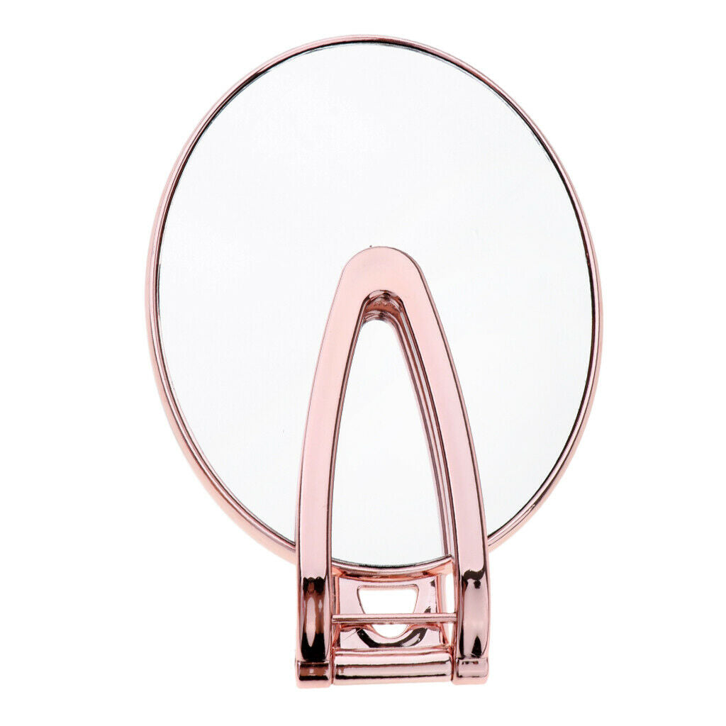 2 Pieces Foldable Double-sided Make-up Standing Mirror 2x Enlarged Table Mirror