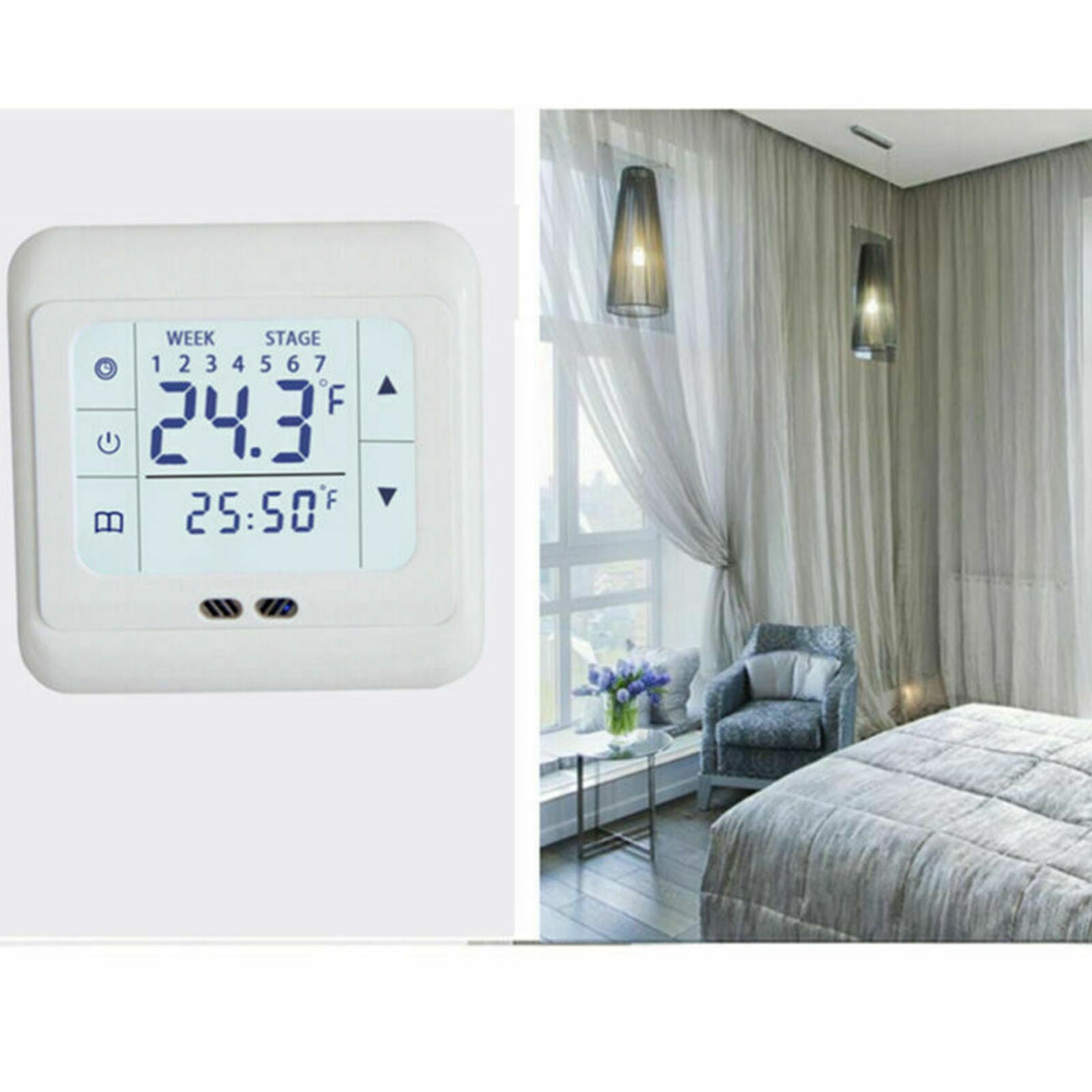 Digital Programmable Room Thermostat For Underfloor Heating Mat/Heating Panel