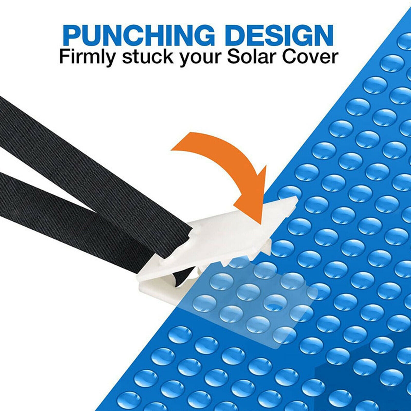 24PCS Solar Cover Reel Attachment Straps Kit for Swimming Pool Accessories