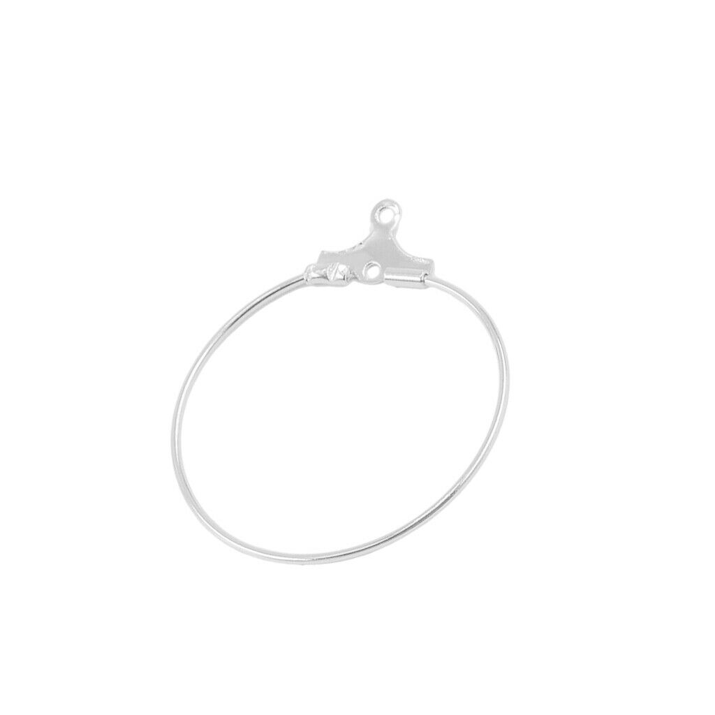 40 Pieces 28x25mm Big Round Hoop Circle Earrings Classic Fashion Woman's Ear