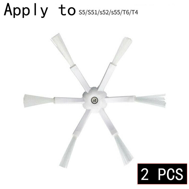 2pcs 6 Arms Side Brush for Roborock S50 S51 S55 Robot Vacuum Cleaner Par.l8