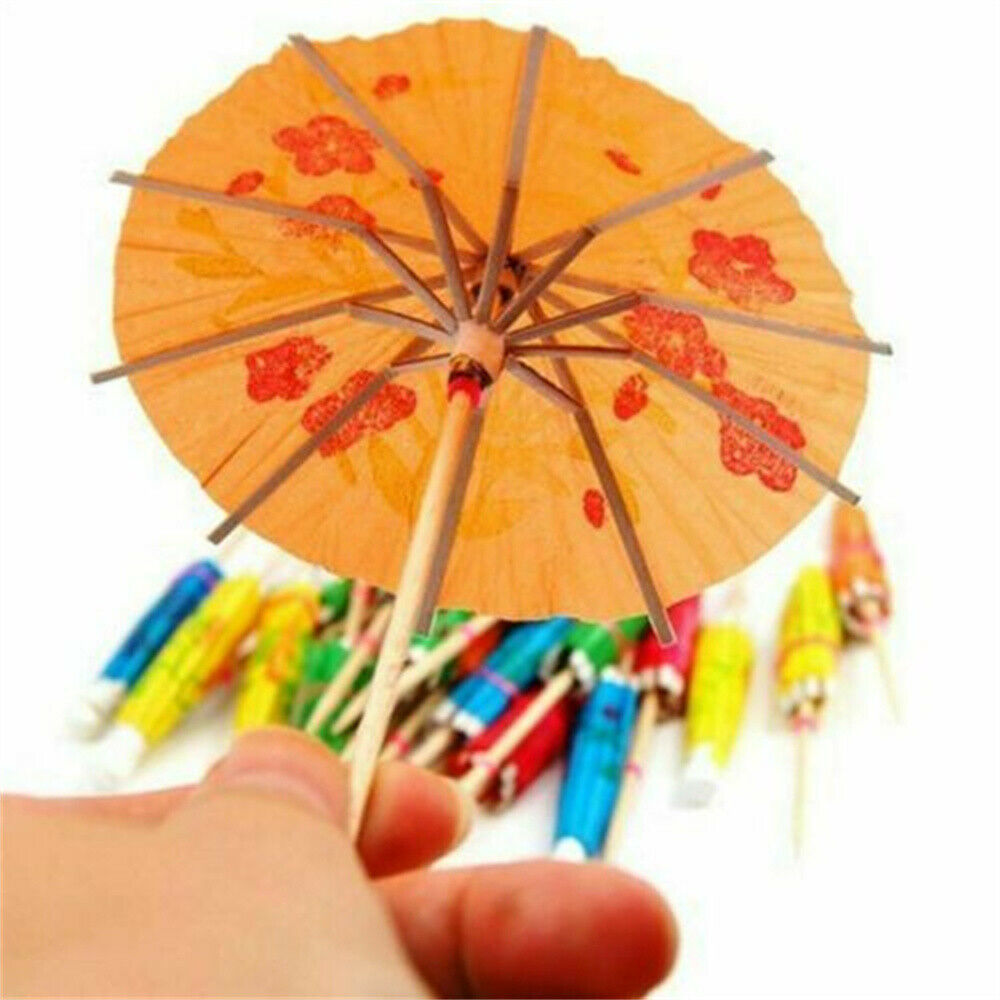 50x Cocktail Umbrellas Picks For Drink Party Supplies Cocktail Drinks Picks LOT