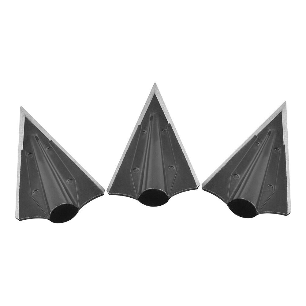 6pcs Hunting Broadheads Blade Tips Arrowheads 8MM Bamboo Wooden Arrow Shaft Glue