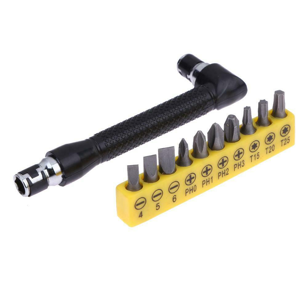 10 in 1 Socket Screwdriver Set Precision L-shaped Angle Head @