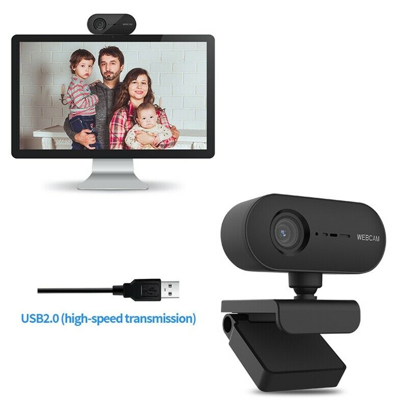 4X(2K Auto Focus  Webcam Built-in Microphone Video Call Camera Web Camera U3O9)