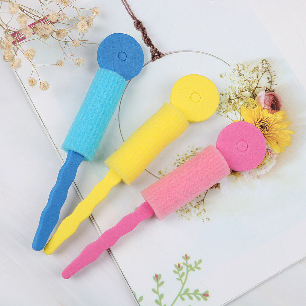 3X Soft foam sponge DIY styling hair rollers rods flexible hairstyling cu.l8