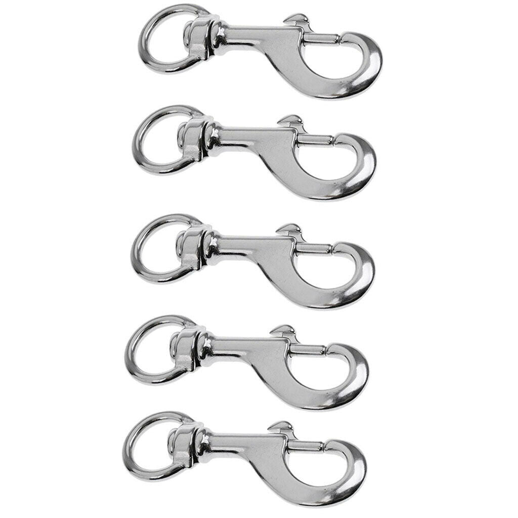 5Pcs Scuba Diving Clip - Marine Clips Key Chain for Saltwater Use - Corrosion