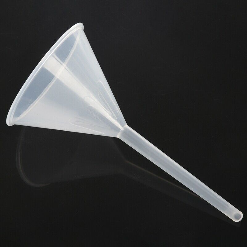90 mm plastic Transparent funnel for kitchen / lab / garage / car fluids V9P3