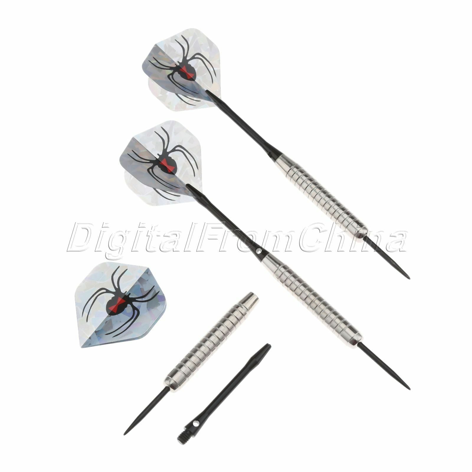3X Great Standard Steel Tip Darts & Aluminium Shafts Dart Flight Useful Supplies