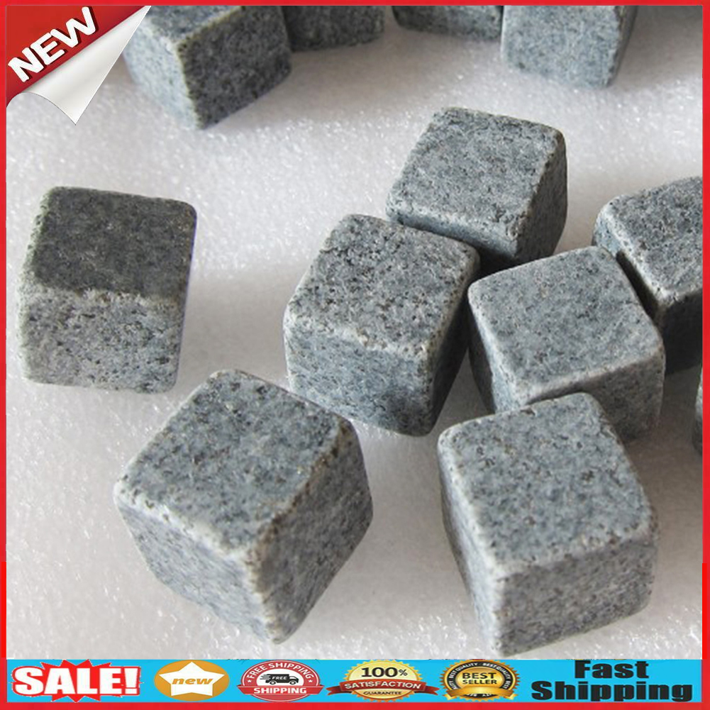 9pcs/box Whisky Stones Ice Cubes Drinks Cooler Rocks Ice Tartar Wine Stone @