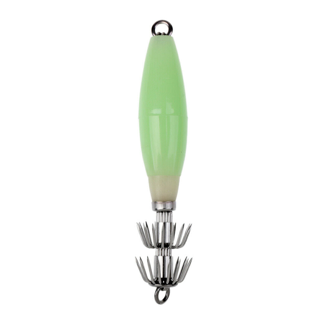 Luminous Octopus Squid Jig Hook 9.5cm/17g Saltwater Fishing Lure Hook Bait