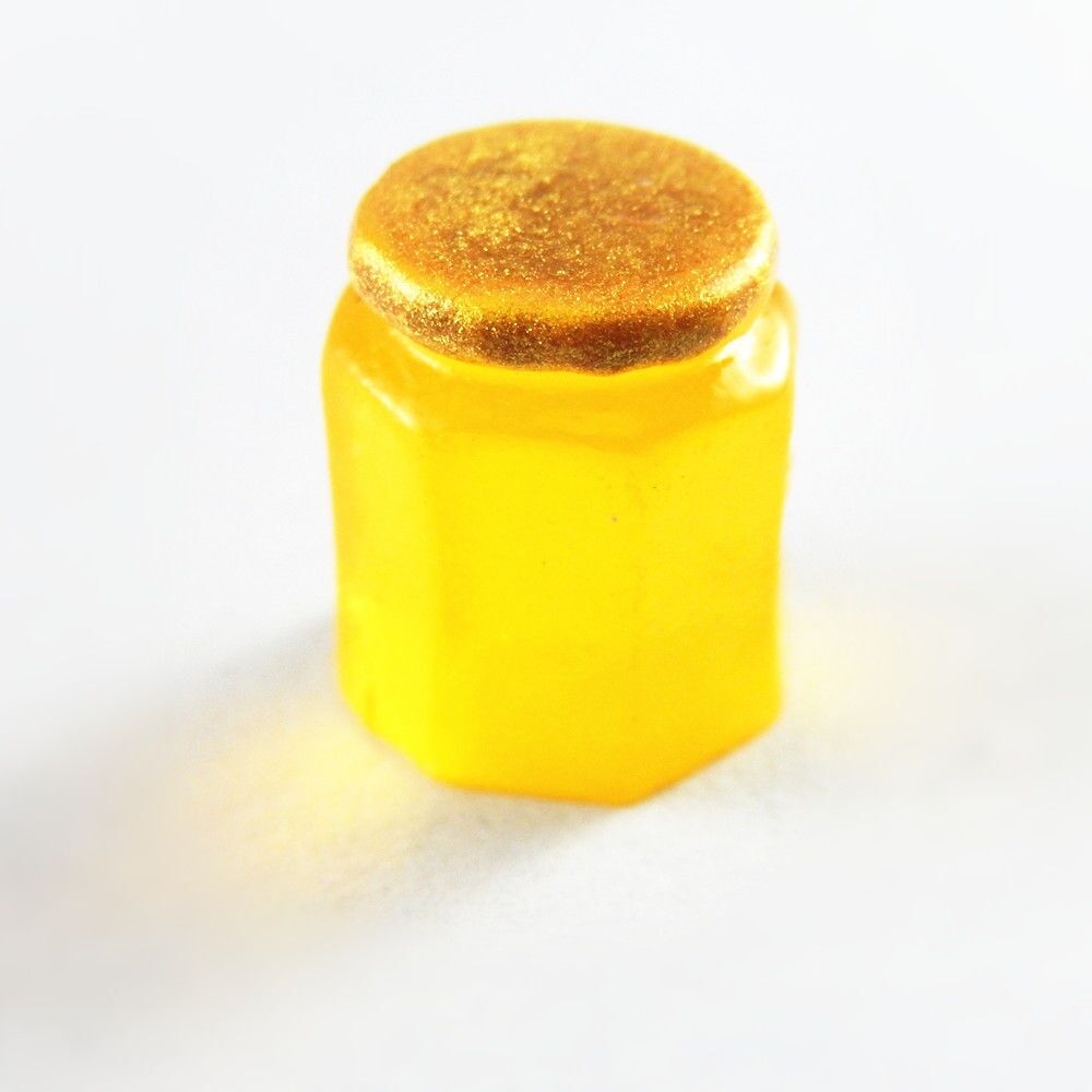20 pcs Orange AB Plastic Mini Jar Pendant Jewelry Craft Findings 13x10x10mm