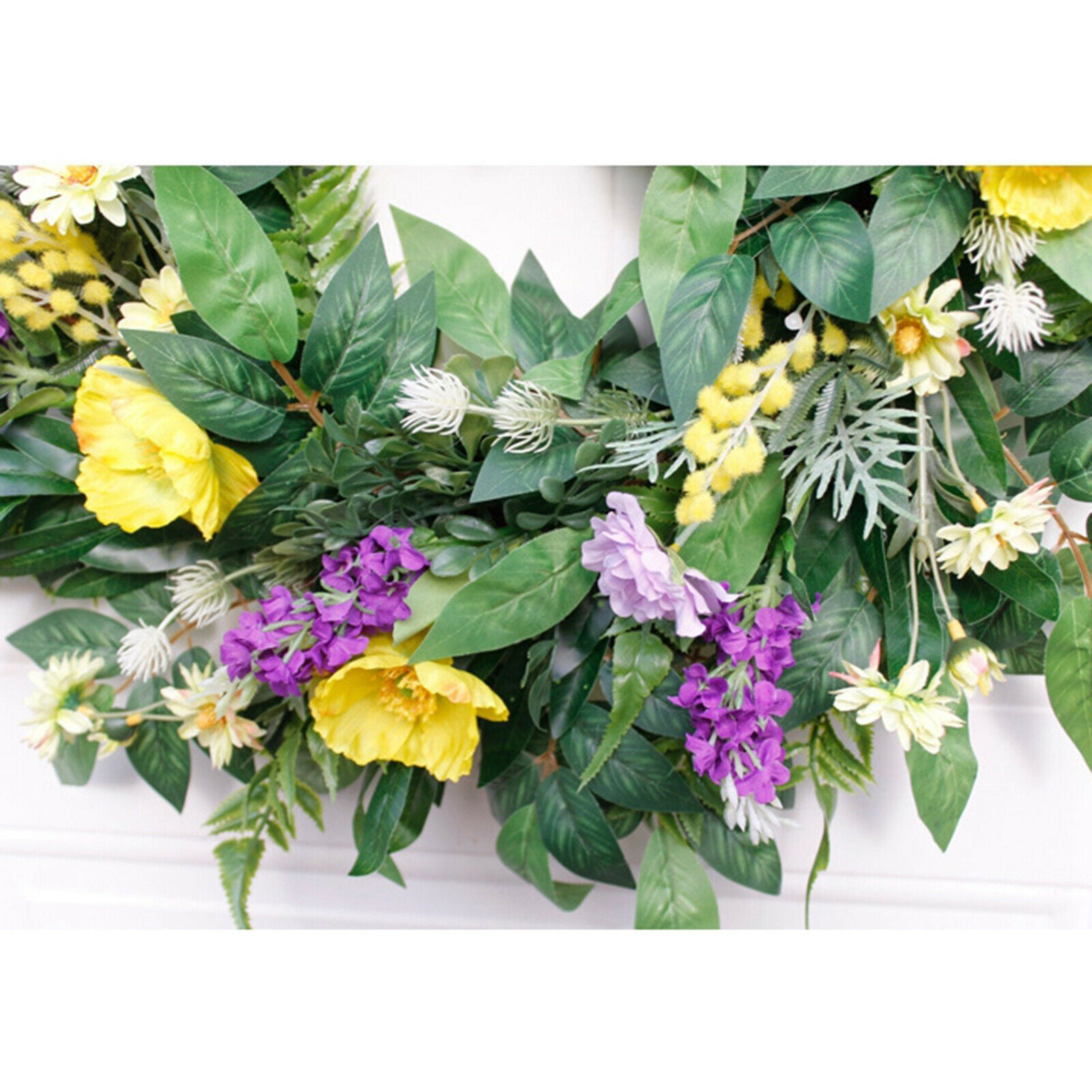 22'' Artificial Floral Wreath Home Decor Wreaths Spring Front Door Garlands