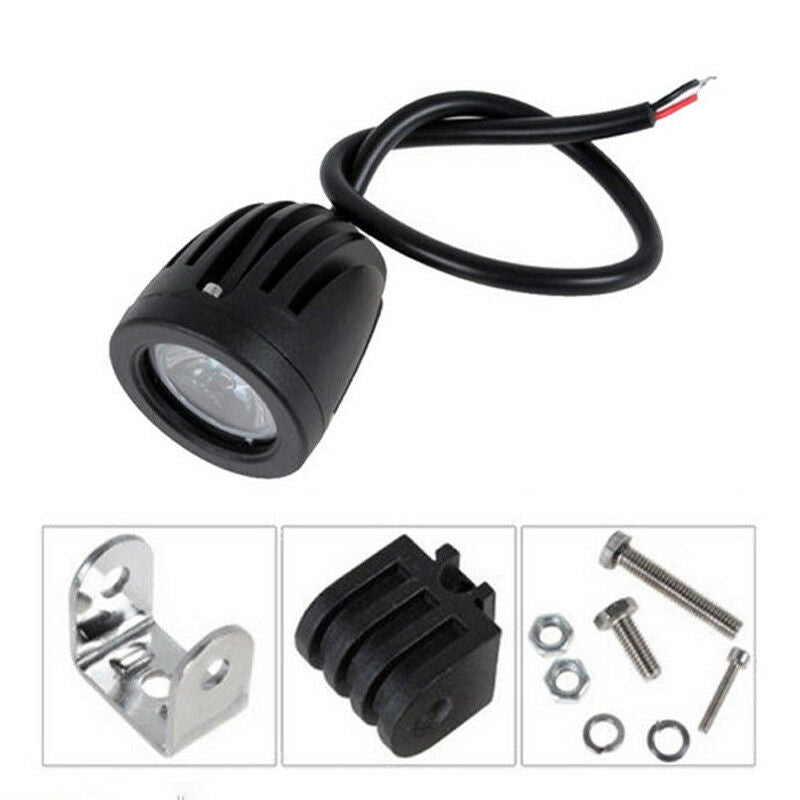 2X 10W LED Work Light Offroad Driving Fog Lamp Spot Motorcycle ATV UTV