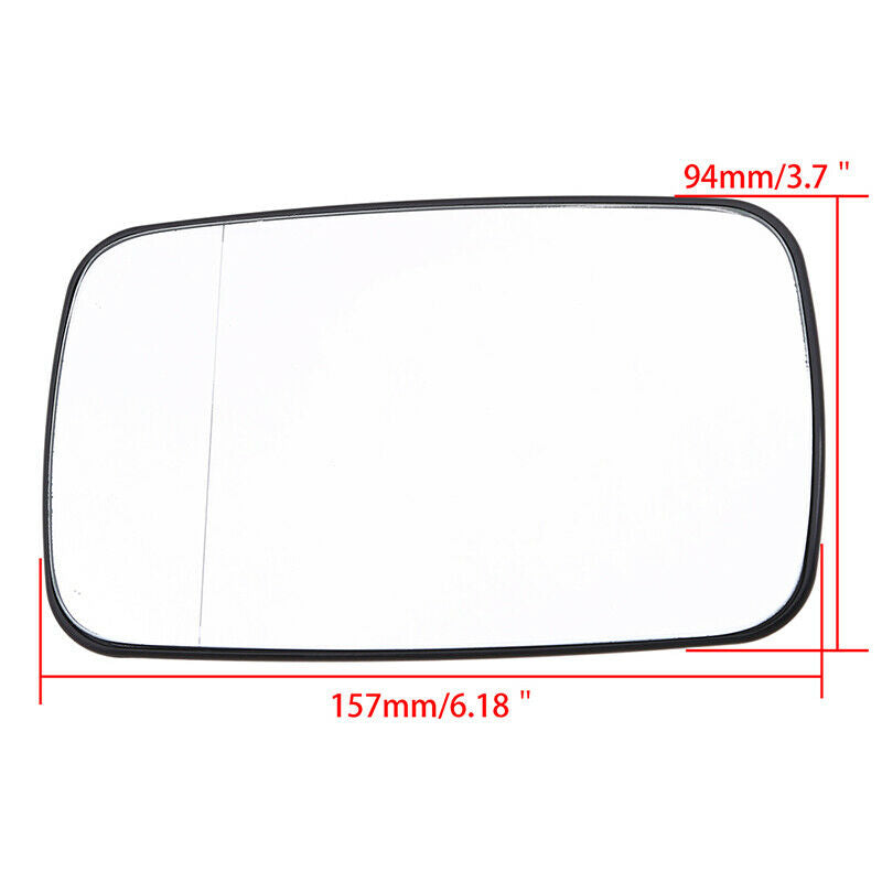 For BMW 3 Serie E46 4 Door Left Driver Side Door Heated Mirror Glass With Tinted