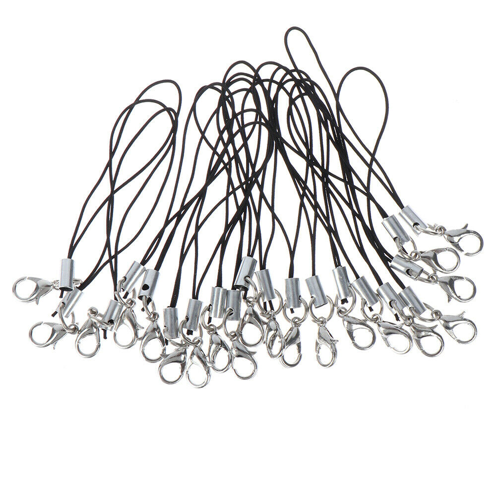 10Pcs Lanyard keychain for USB flash drive strap string bla.l8