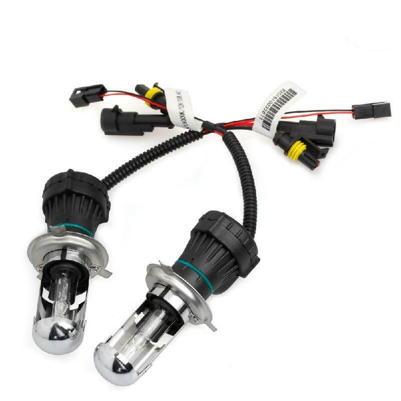 2X H4 6000K 35W Bi-Xenon Hi/Lo Beam HID White Bulb Car Headlight Light Lamp