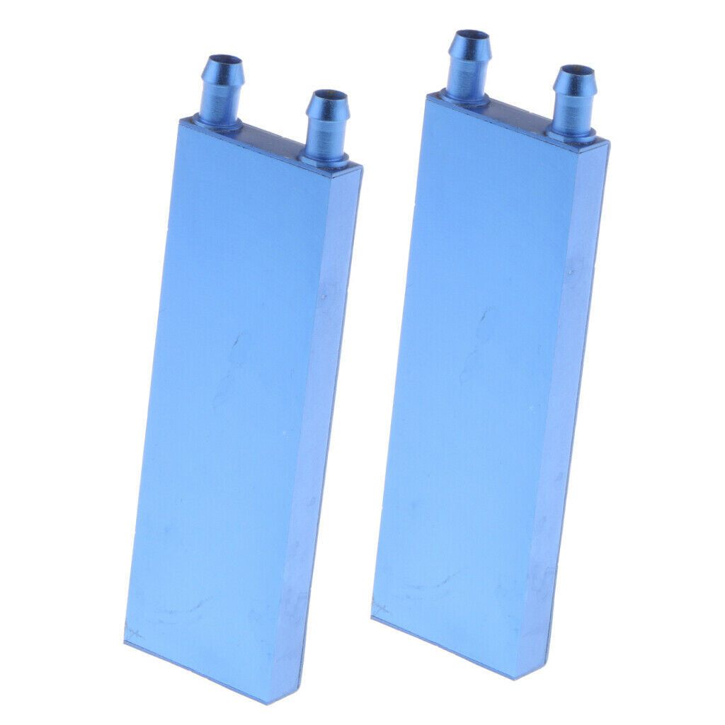 2x Aluminum Water Cooling Block for CPU Graphics Radiator Heatsink 40x120mm