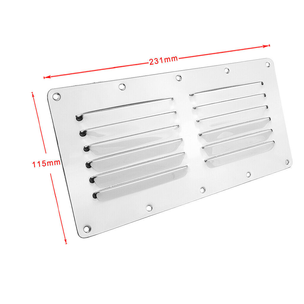 Durable Metal Square Air Vent Louver Boat Ventilation Hatch Marine Accessories