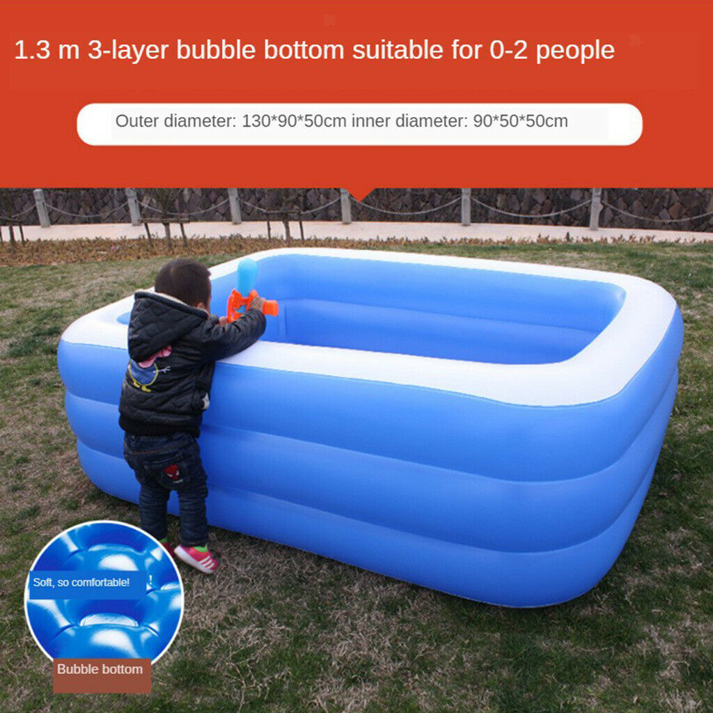 52Ã—36inch Inflated Swimming Pool Lounge Paddling Pools for Kids Family