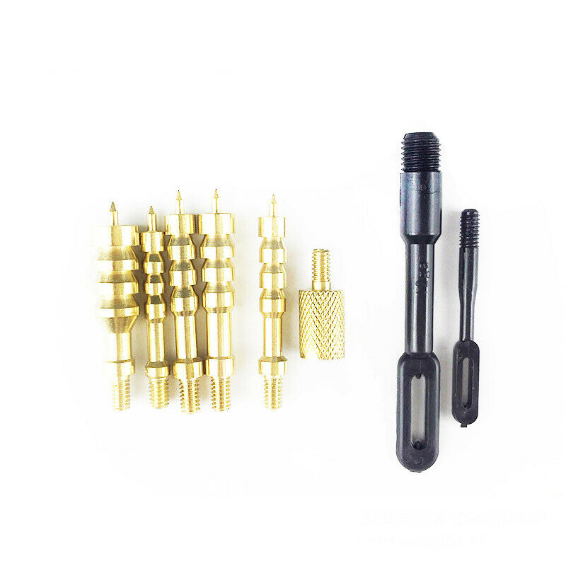 28pcs/set Aluminum Rods Wooden Box Tube Brush with Cotton And Wire Brush Tools