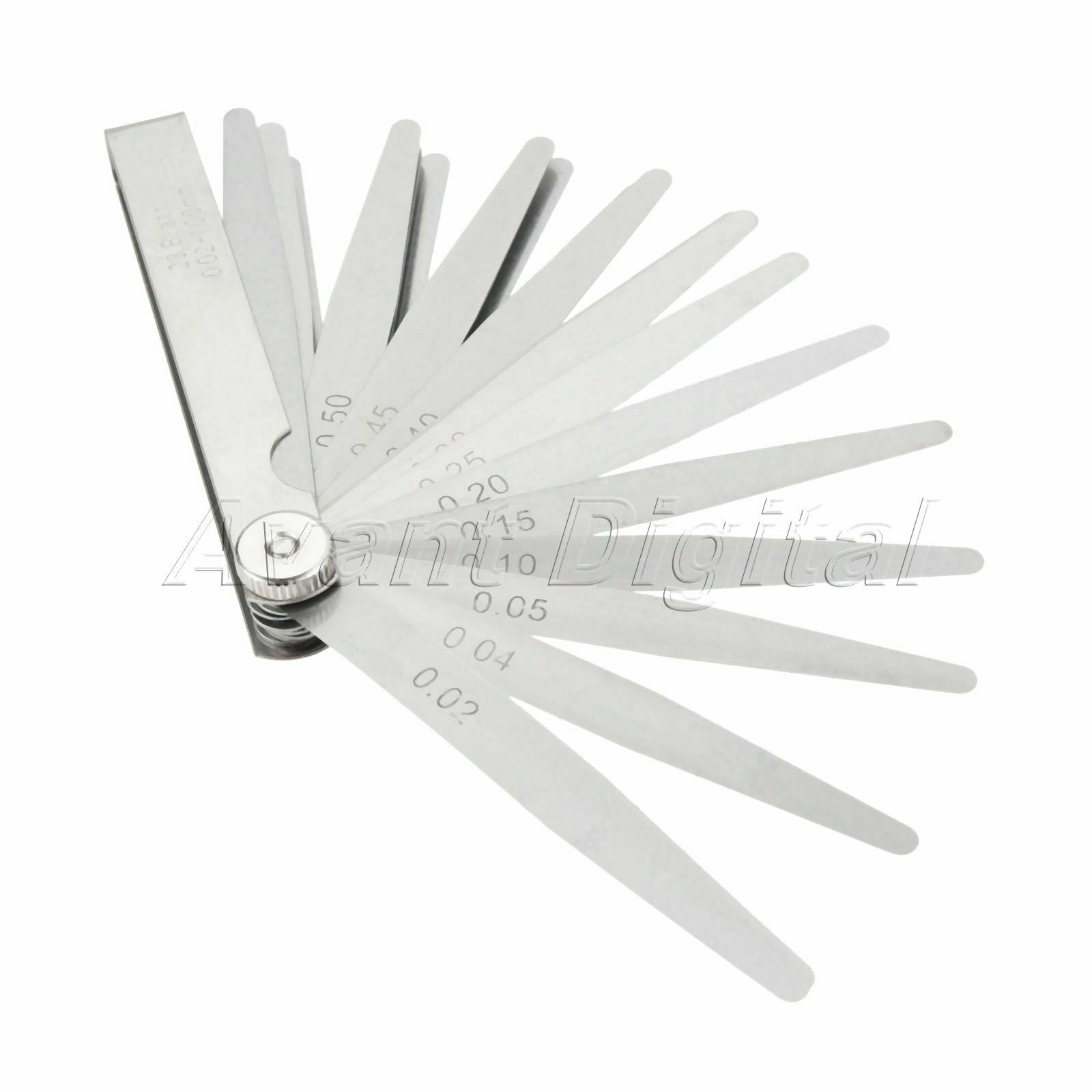 High Strength 23 Blades Metric 0.02 - 1mm Valve Offset Valve Piston Feeler Gauge