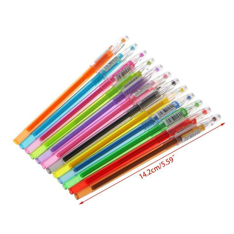 Diamond Gel Pen School Supplies Draw 12 Colored Pens Student Candy Color Gifts