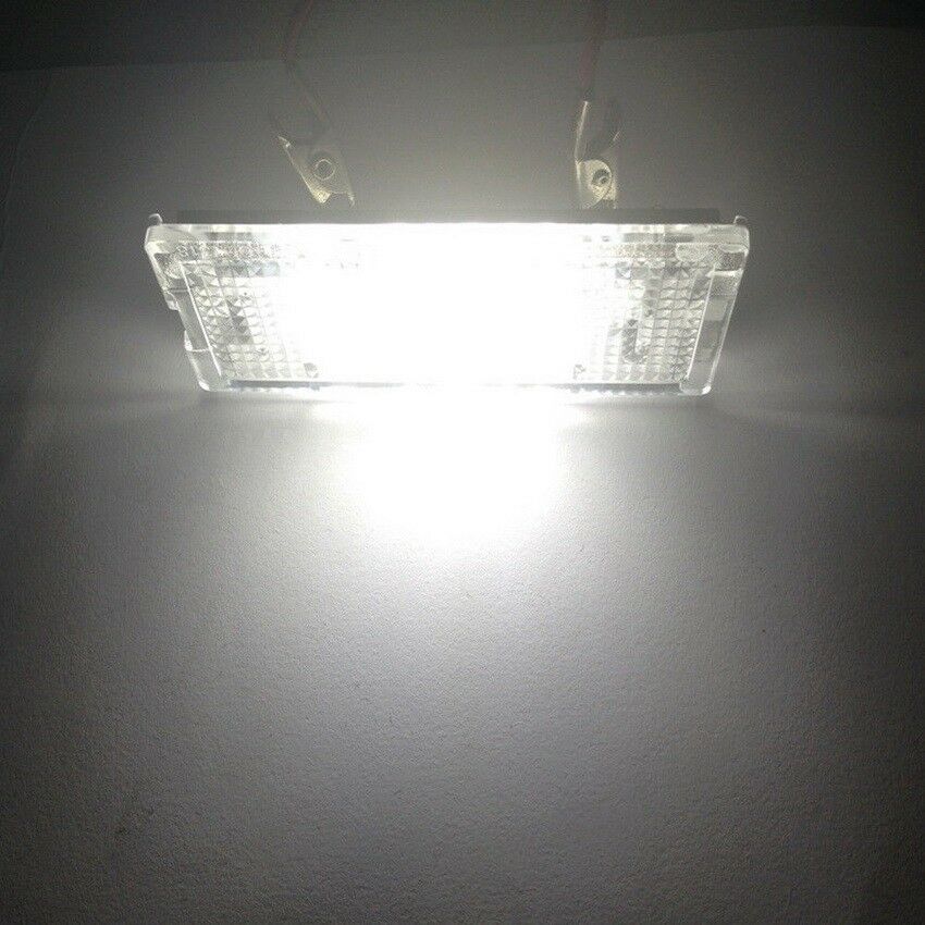 2X Bright 6500K HID WHITE 18 LED LICENSE PLATE LIGHT FOR 98-03 BMW E46 325i 328i